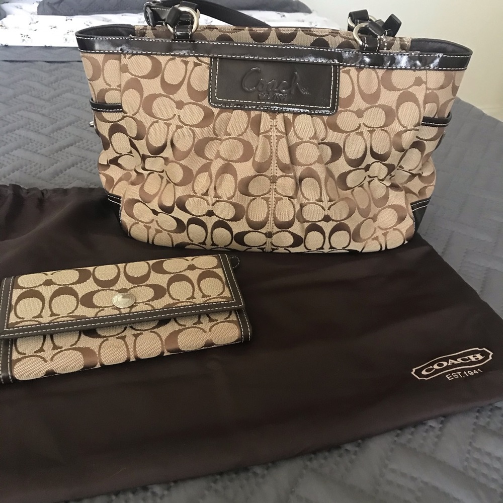Coach Purse with matching wallet
